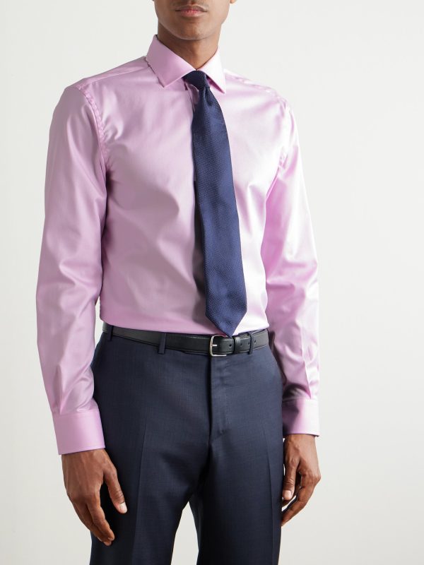 Aston Cutaway-Collar Cotton-Twill Shirt - FR Aston Cutaway-Collar Cotton-Twill Shirt - FR