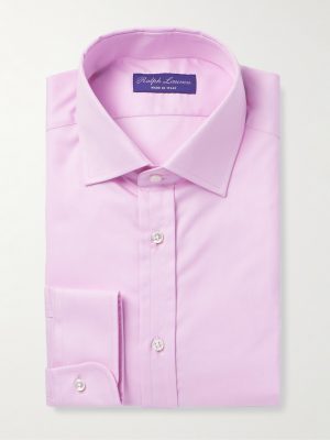 Aston Cutaway-Collar Cotton-Twill Shirt
