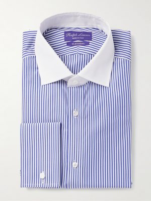 Striped Cotton-Poplin Shirt Striped Cotton-Poplin Shirt