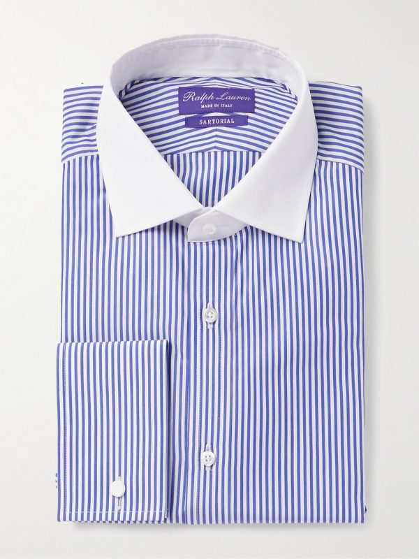 Striped Cotton-Poplin Shirt Striped Cotton-Poplin Shirt