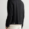 Davis Suede Trucker Jacket - BK