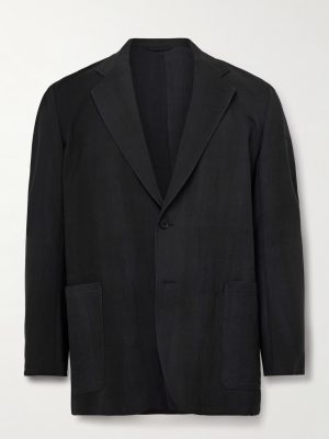 Unstructured Wool-Twill Suit Jacket