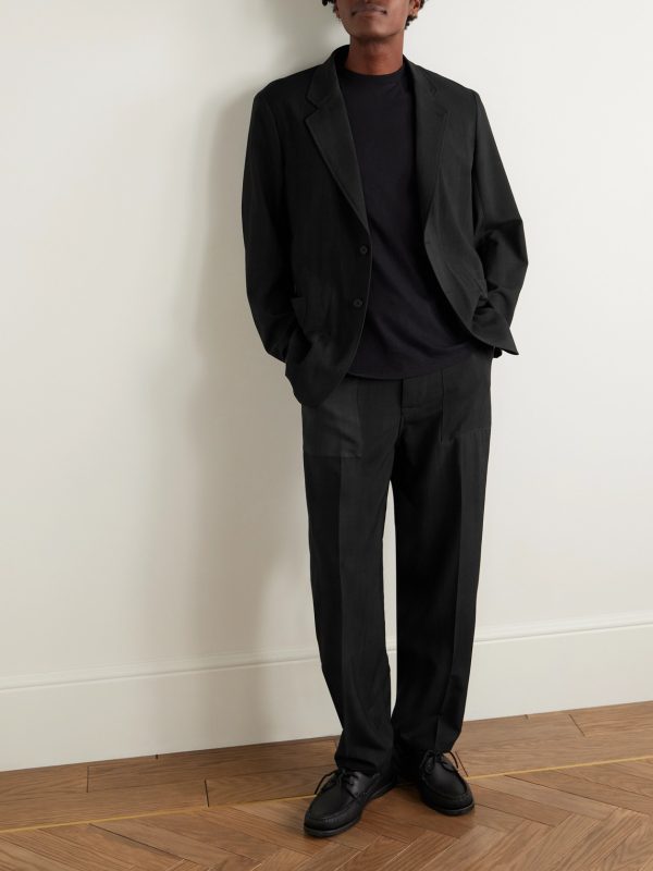 Unstructured Wool-Twill Suit Jacket - OU Unstructured Wool-Twill Suit Jacket - OU