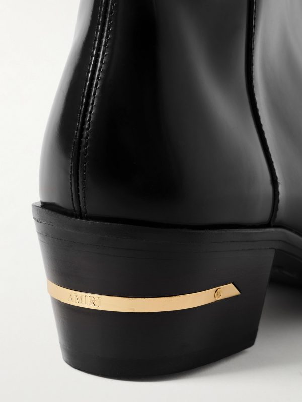 Glossed-Leather Chelsea Boots - CU