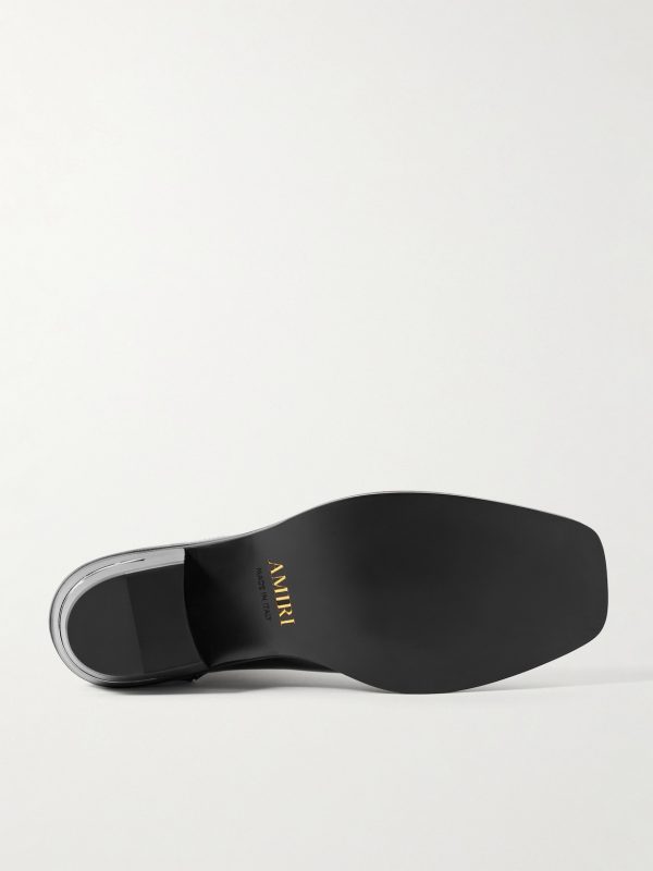Glossed-Leather Chelsea Boots - E1