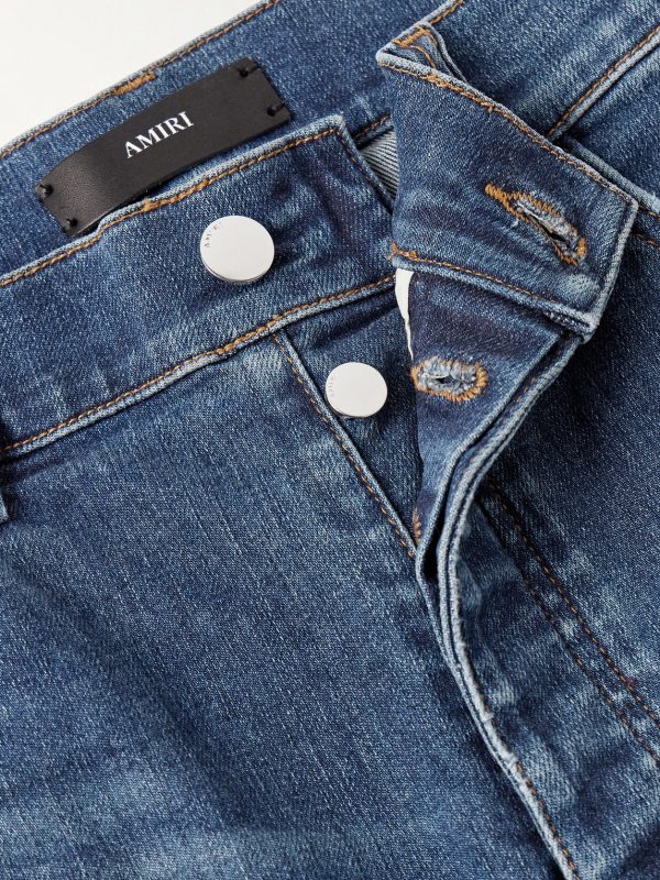 Thrasher Slim-Fit Distressed Panelled Jeans - E1