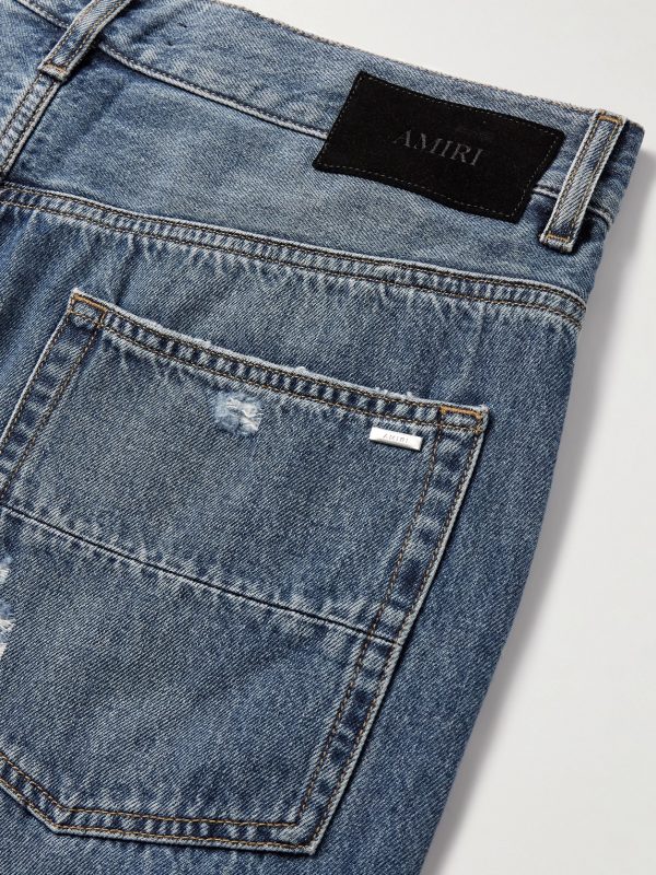 MX1 Straight-Leg Panelled Distressed Jeans - CU MX1 Straight-Leg Panelled Distressed Jeans - CU