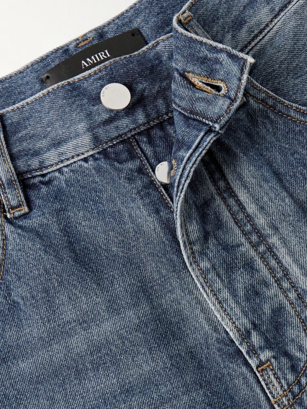 MX1 Straight-Leg Panelled Distressed Jeans - E1 MX1 Straight-Leg Panelled Distressed Jeans - E1