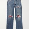 MX1 Straight-Leg Panelled Distressed Jeans MX1 Straight-Leg Panelled Distressed Jeans