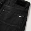 Carpenter Straight-Leg Croc-Effect Leather-Trimmed Jeans - CU Carpenter Straight-Leg Croc-Effect Leather-Trimmed Jeans - CU