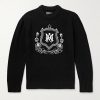 Logo-Embroidered Wool Sweater