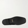 Logo-Embellished Croc-Effect Leather Loafers - E1 Logo-Embellished Croc-Effect Leather Loafers - E1
