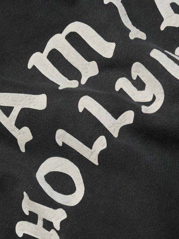 Hollywood Printed Cotton-Jersey Hoodie - E1 Hollywood Printed Cotton-Jersey Hoodie - E1
