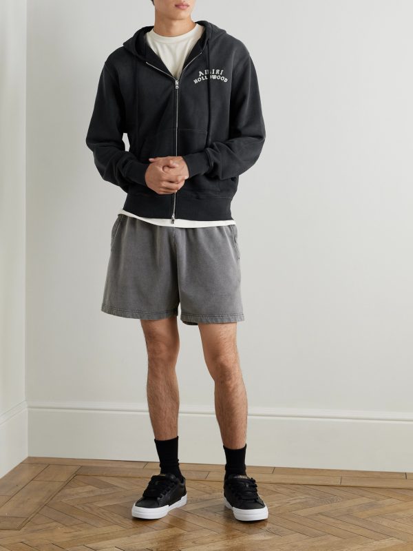 Hollywood Printed Cotton-Jersey Hoodie - OU Hollywood Printed Cotton-Jersey Hoodie - OU