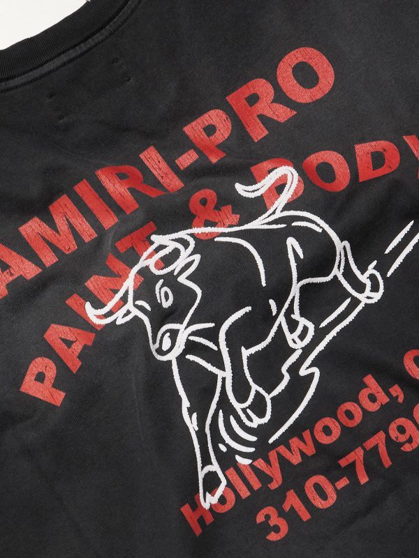 Bull Oversized Printed Distressed Cotton-Jersey T-Shirt - CU Bull Oversized Printed Distressed Cotton-Jersey T-Shirt - CU