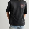 Bull Oversized Printed Distressed Cotton-Jersey T-Shirt - FR Bull Oversized Printed Distressed Cotton-Jersey T-Shirt - FR