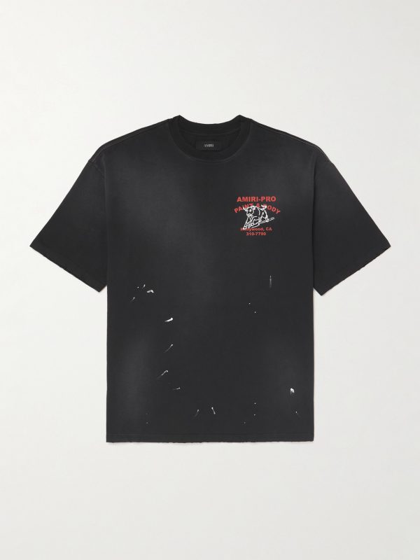 Bull Oversized Printed Distressed Cotton-Jersey T-Shirt Bull Oversized Printed Distressed Cotton-Jersey T-Shirt