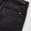 MX1 Straight-Leg Leather-Panelled Distressed Jeans - CU