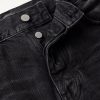 MX1 Straight-Leg Leather-Panelled Distressed Jeans - E1