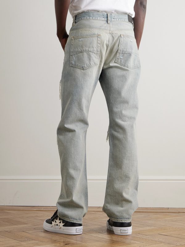 MX1 Skinny-Fit Panelled Distressed Jeans - BK MX1 Skinny-Fit Panelled Distressed Jeans - BK