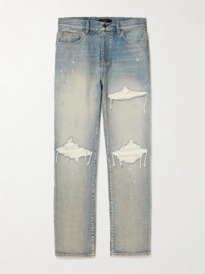 MX1 Skinny-Fit Panelled Distressed Jeans MX1 Skinny-Fit Panelled Distressed Jeans