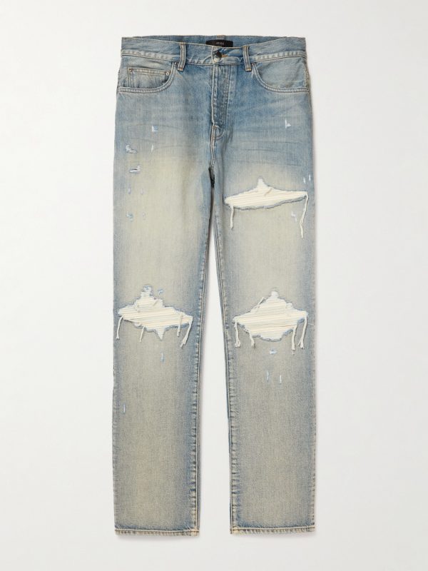 MX1 Skinny-Fit Panelled Distressed Jeans MX1 Skinny-Fit Panelled Distressed Jeans