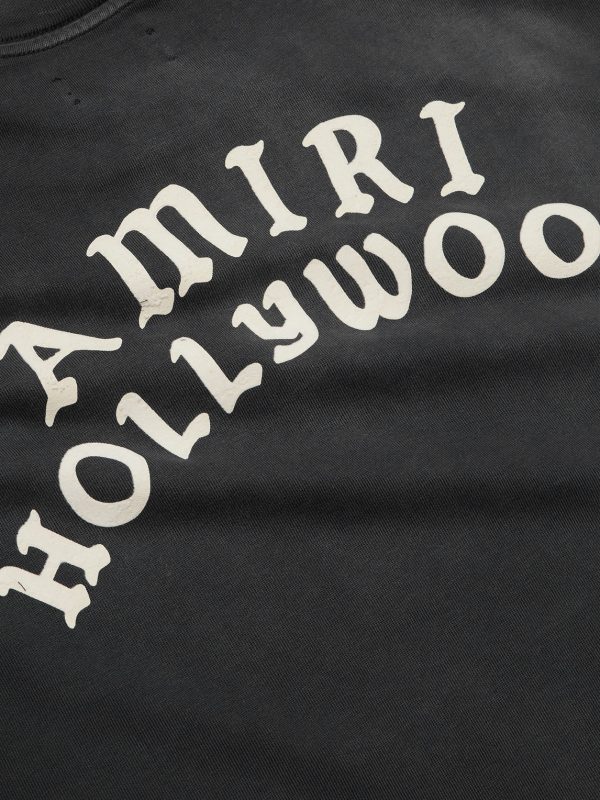 Hollywood Logo-Print Cotton-Jersey T-Shirt - E1 Hollywood Logo-Print Cotton-Jersey T-Shirt - E1