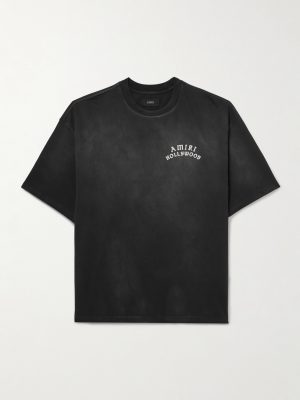 Hollywood Logo-Print Cotton-Jersey T-Shirt