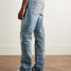 MX1 Straight-Leg Panelled Distressed Jeans - BK MX1 Straight-Leg Panelled Distressed Jeans - BK