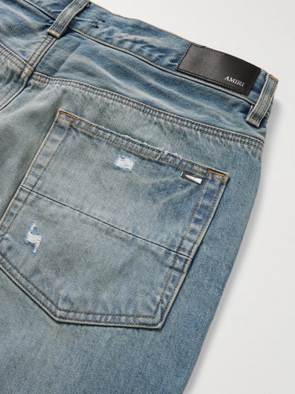 MX1 Straight-Leg Panelled Distressed Jeans - CU MX1 Straight-Leg Panelled Distressed Jeans - CU