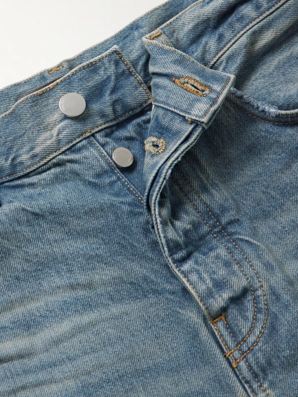 MX1 Straight-Leg Panelled Distressed Jeans - E1 MX1 Straight-Leg Panelled Distressed Jeans - E1