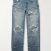 MX1 Straight-Leg Panelled Distressed Jeans MX1 Straight-Leg Panelled Distressed Jeans