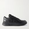 Classic Low Logo-Appliquéd Rubber-Trimmed Leather Sneakers Classic Low Logo-Appliquéd Rubber-Trimmed Leather Sneakers