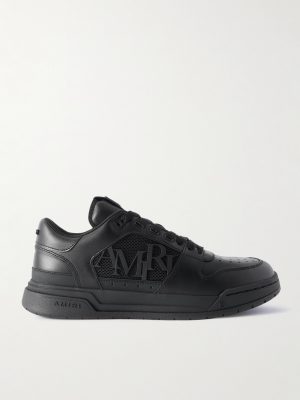 Classic Low Logo-Appliquéd Rubber-Trimmed Leather Sneakers