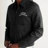 Logo-Flocked Cotton-Blend Blouson Jacket - FR Logo-Flocked Cotton-Blend Blouson Jacket - FR