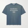 Exford Distressed Logo-Print Cotton and Hemp-Blend Jersey T-Shirt Exford Distressed Logo-Print Cotton and Hemp-Blend Jersey T-Shirt