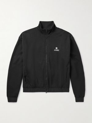Lounge Logo-Embroidered Tech-Jersey Track Jacket Lounge Logo-Embroidered Tech-Jersey Track Jacket