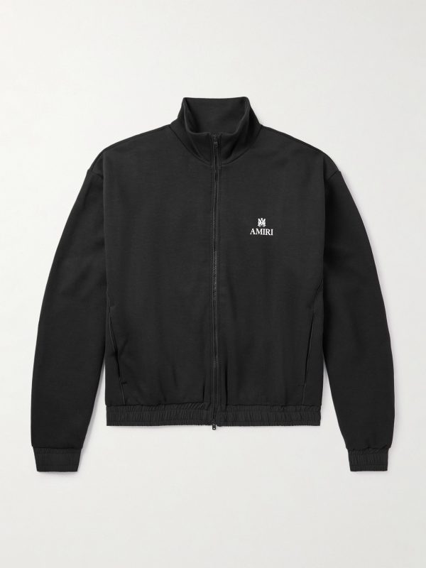 Lounge Logo-Embroidered Tech-Jersey Track Jacket Lounge Logo-Embroidered Tech-Jersey Track Jacket