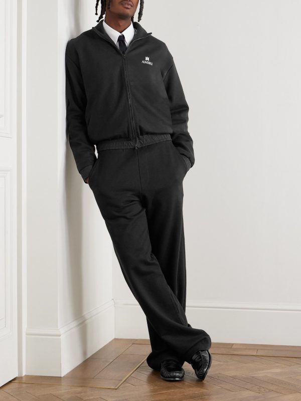 Lounge Logo-Embroidered Tech-Jersey Track Jacket - OU Lounge Logo-Embroidered Tech-Jersey Track Jacket - OU