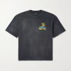 Crystal Cobra Embellished Printed Cotton-Blend Jersey T-Shirt Crystal Cobra Embellished Printed Cotton-Blend Jersey T-Shirt