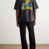 Crystal Cobra Embellished Printed Cotton-Blend Jersey T-Shirt - OU Crystal Cobra Embellished Printed Cotton-Blend Jersey T-Shirt - OU