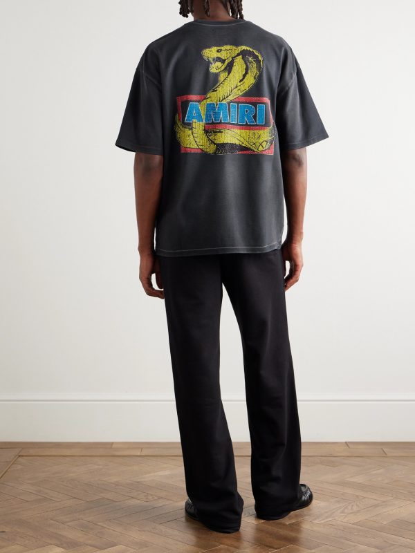 Crystal Cobra Embellished Printed Cotton-Blend Jersey T-Shirt - OU Crystal Cobra Embellished Printed Cotton-Blend Jersey T-Shirt - OU