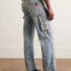 Carpenter Straight-Leg Distressed Jeans - BK