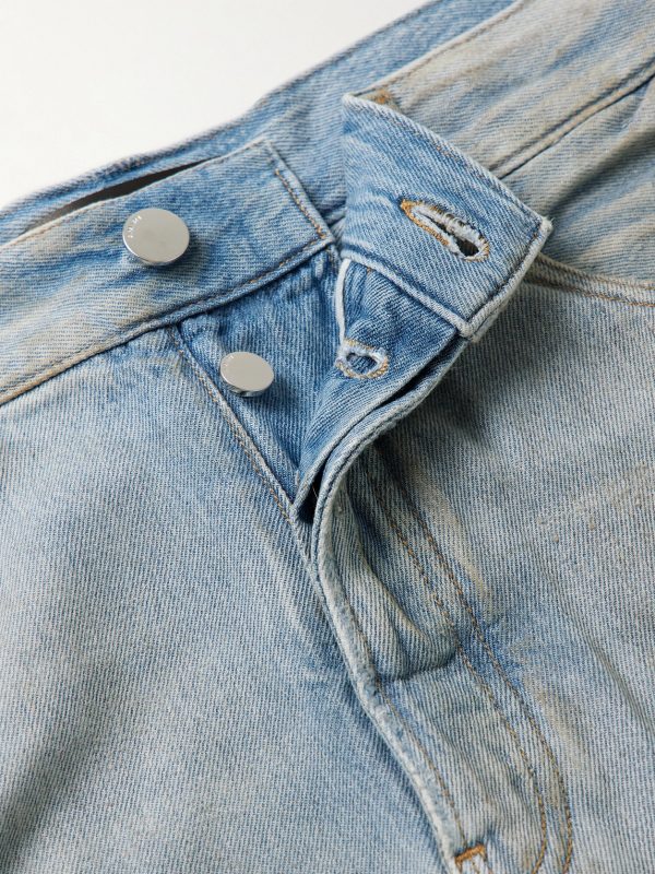Carpenter Straight-Leg Distressed Jeans - E1