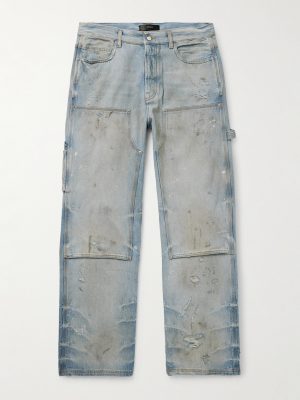 Carpenter Straight-Leg Distressed Jeans