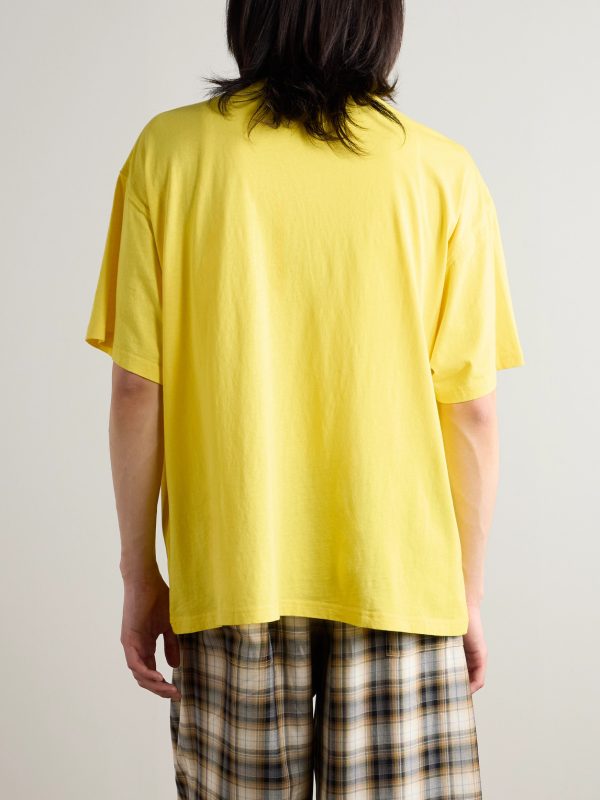 Oversized Logo-Appliquéd Cotton and Hemp-Blend Jersey T-Shirt - BK Oversized Logo-Appliquéd Cotton and Hemp-Blend Jersey T-Shirt - BK