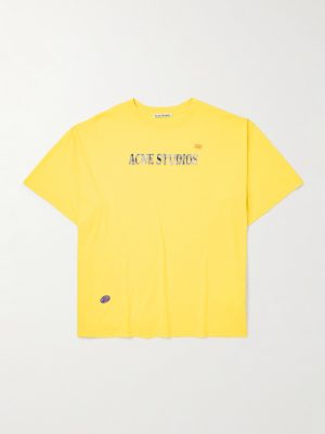 Oversized Logo-Appliquéd Cotton and Hemp-Blend Jersey T-Shirt Oversized Logo-Appliquéd Cotton and Hemp-Blend Jersey T-Shirt