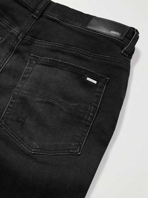 Bones Skinny-Fit Appliquéd Distressed Jeans - CU