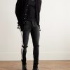 Bones Skinny-Fit Appliquéd Distressed Jeans - OU