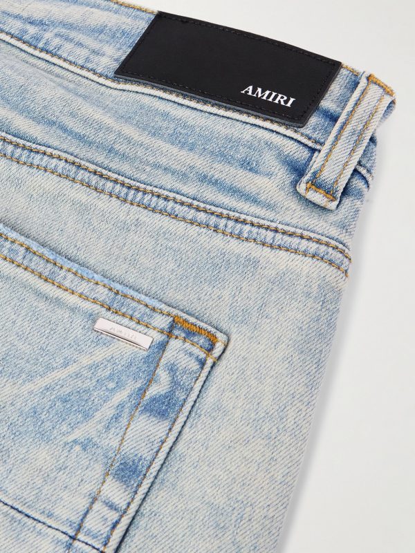 Aloha Thrasher Skinny-Fit Distressed Embellished Panelled Jeans - CU